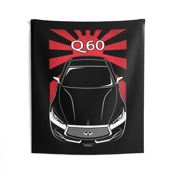 Infiniti Q60 Concept 2015 Tapestry - JDM Wall Art 50 x 60 inch by Auto Art Apparel