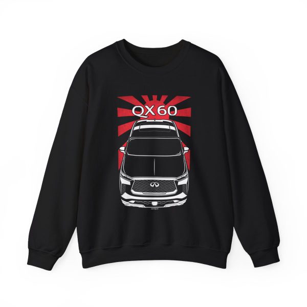 Infiniti QX60 2022-2024 Sweatshirt - JDM Crewneck Black by Auto Art Apparel