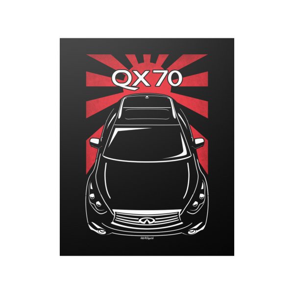Infiniti QX70 2013-2017 Poster - JDM Print 16 x 20 inch by Auto Art Apparel