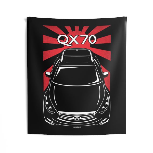Infiniti QX70 2013-2017 Tapestry - JDM Wall Art 50 x 60 inch by Auto Art Apparel