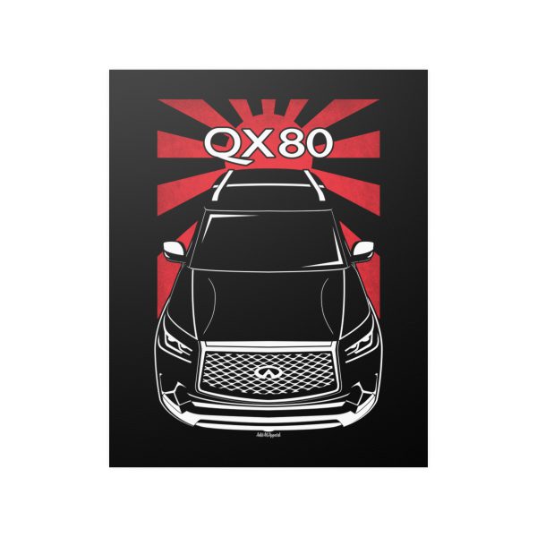 Infiniti QX80 2018-2021 Poster - JDM Print 16 x 20 inch by Auto Art Apparel