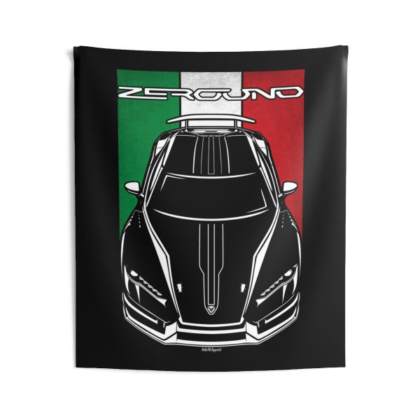 Italdesign Zerouno Stripe Tapestry - Italy Flag Wall Art 50 x 60 inch by Auto Art Apparel