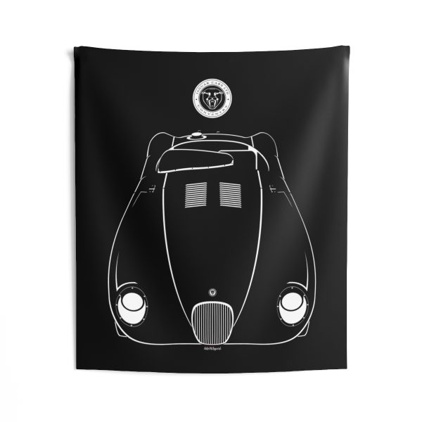 Jaguar C Type Tapestry 50 x 60 inch by Auto Art Apparel