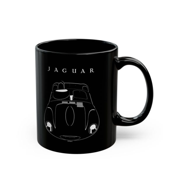 Jaguar D Type Mug 11 oz by Auto Art Apparel