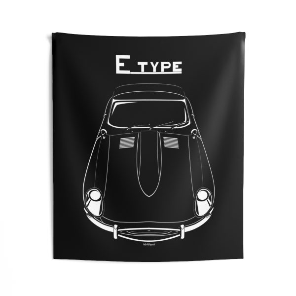 Jaguar E Type S1Tapestry 50 x 60 inch by Auto Art Apparel
