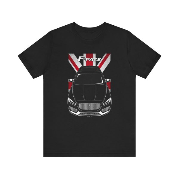 Jaguar F Pace S 2016-2019 T-shirt - UK Flag Shirt by Auto Art Apparel