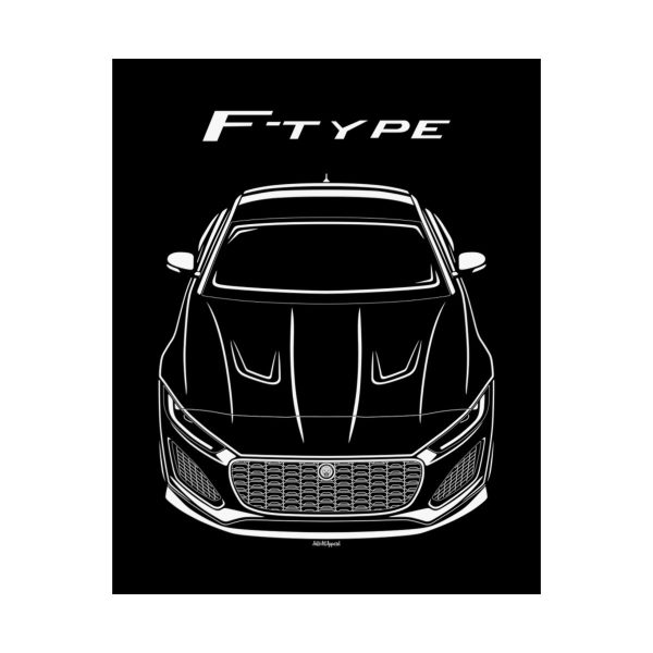 Jaguar F Type Coupe 2021-2024 Poster 16 x 20 inch by Auto Art Apparel