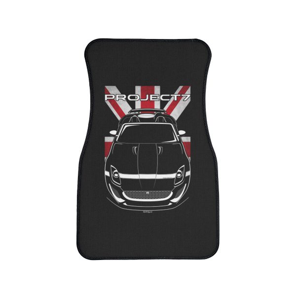 Jaguar F Type Project 7 Car Mat - UK Flag Floor Mats Front Carpet Floor Mats by Auto Art Apparel
