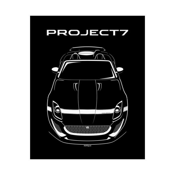 Jaguar F Type Project 7 Poster 16 x 20 inch by Auto Art Apparel