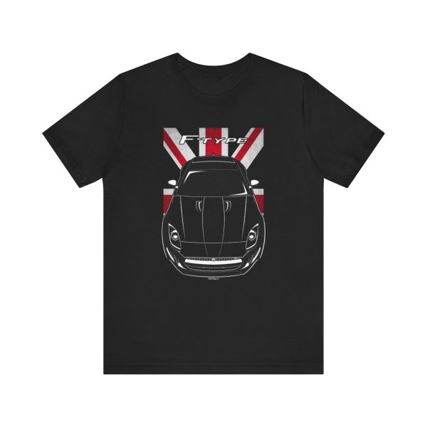 Jaguar F Type R Coupe T-shirt - UK Flag Shirt by Auto Art Apparel