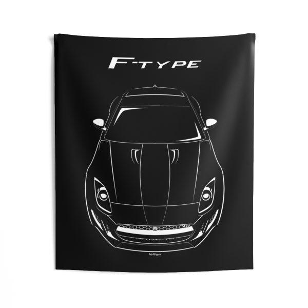 Jaguar F Type R Coupe Tapestry 50 x 60 inch by Auto Art Apparel