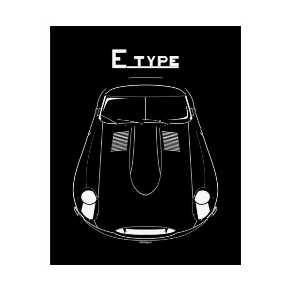 Jaguar Lightweight E Type Poster 16 x 20 inch by Auto Art Apparel