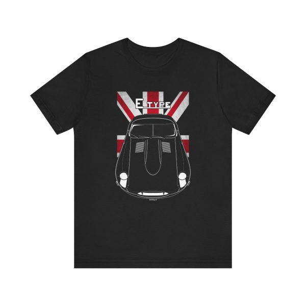 Jaguar Lightweight E Type T-shirt - UK Flag Shirt by Auto Art Apparel