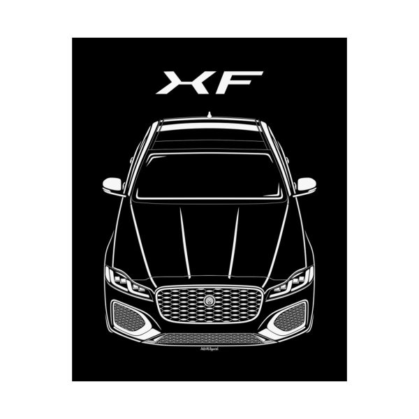 Jaguar XF 2021-2024 Poster 16 x 20 inch by Auto Art Apparel