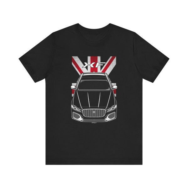 Jaguar XF 2021-2024 T-shirt - UK Flag Shirt by Auto Art Apparel