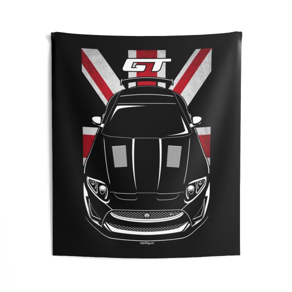 Jaguar XKR S GT Tapestry - UK Flag Wall Art 50 x 60 inch by Auto Art Apparel
