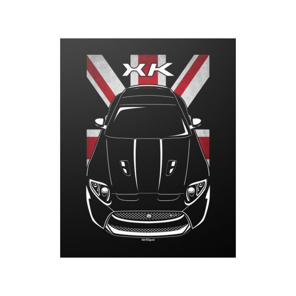 Jaguar XKR S Poster - UK Flag Print 16 x 20 inch by Auto Art Apparel
