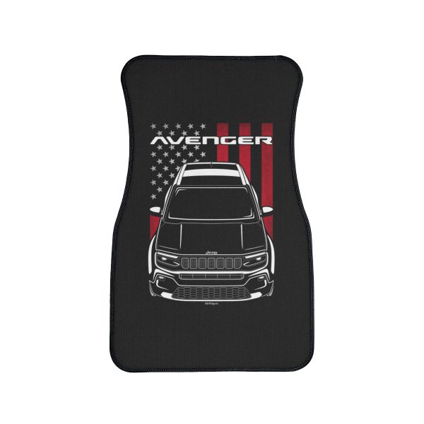 Jeep Avenger Car Mat - US Flag Floor Mats Front Carpet Floor Mats by Auto Art Apparel