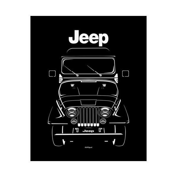 Jeep CJ 5 Willys CJ5 Poster 16 x 20 inch by Auto Art Apparel