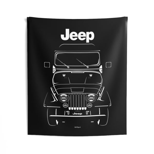 Jeep CJ 5 Willys CJ5 Tapestry 50 x 60 inch by Auto Art Apparel