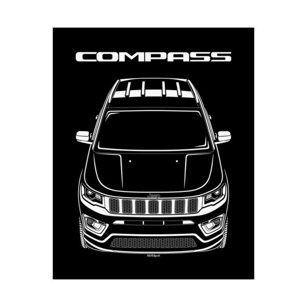 Jeep Compass 2017-2020 Poster 16 x 20 inch by Auto Art Apparel