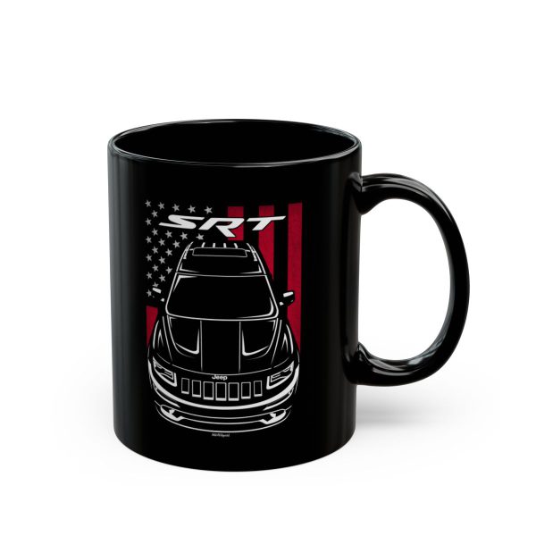 Jeep Grand Cherokee SRT 2014-2016 Mug - US Flag Coffee Mug 11 oz by Auto Art Apparel