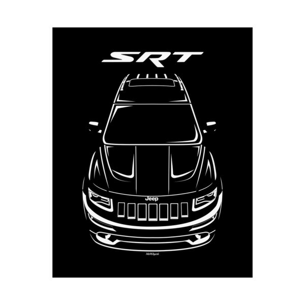 Jeep Grand Cherokee SRT 2014-2016 Poster 16 x 20 inch by Auto Art Apparel