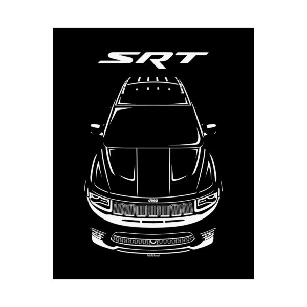 Jeep Grand Cherokee SRT 2017-2021 Poster 16 x 20 inch by Auto Art Apparel