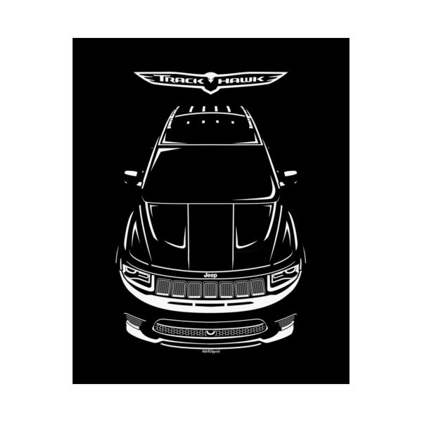 Jeep Grand Cherokee Trackhawk Poster 16 x 20 inch by Auto Art Apparel