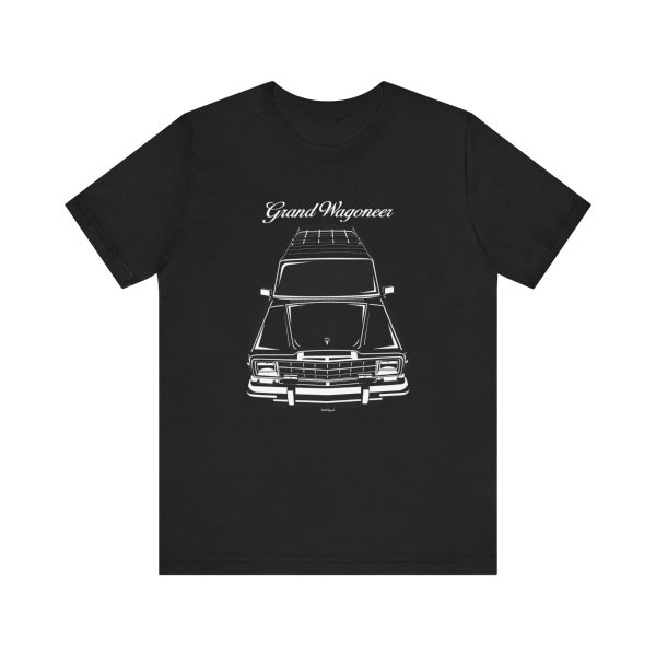 Jeep Grand Wagoneer 1984-1991 T-shirt Black by Auto Art Apparel