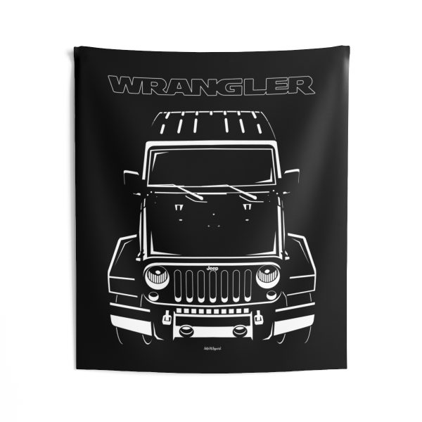 Jeep Wrangler 2007-2018 Black Tapestry 50 x 60 inch by Auto Art Apparel