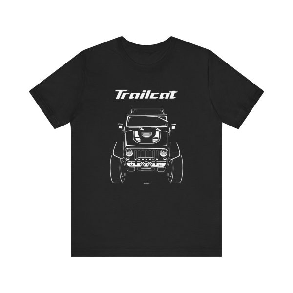 Jeep Wrangler Trailcat T-shirt Black by Auto Art Apparel