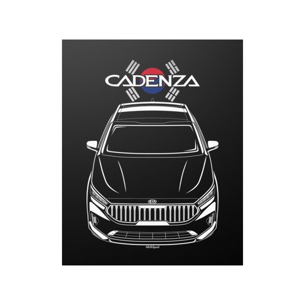 Kia Cadenza 2020-2021 Poster - Korea Flag Print 16 x 20 inch by Auto Art Apparel