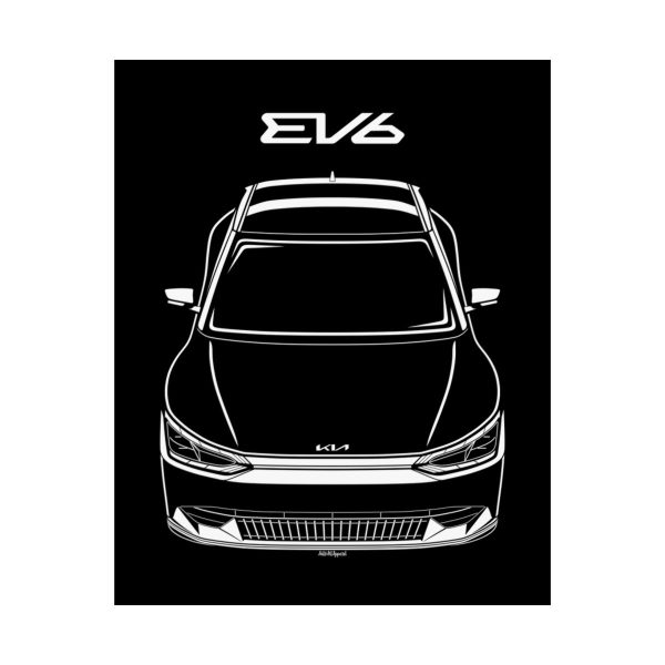 Kia EV6 Poster 16 x 20 inch by Auto Art Apparel