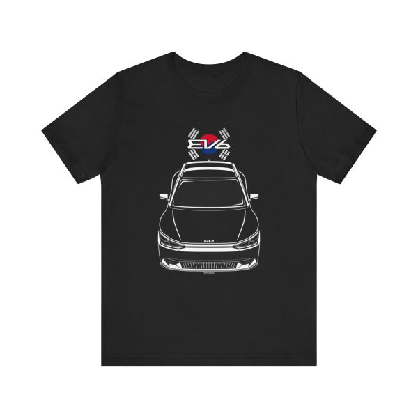 Kia EV6 T-shirt - Korea Flag Shirt by Auto Art Apparel