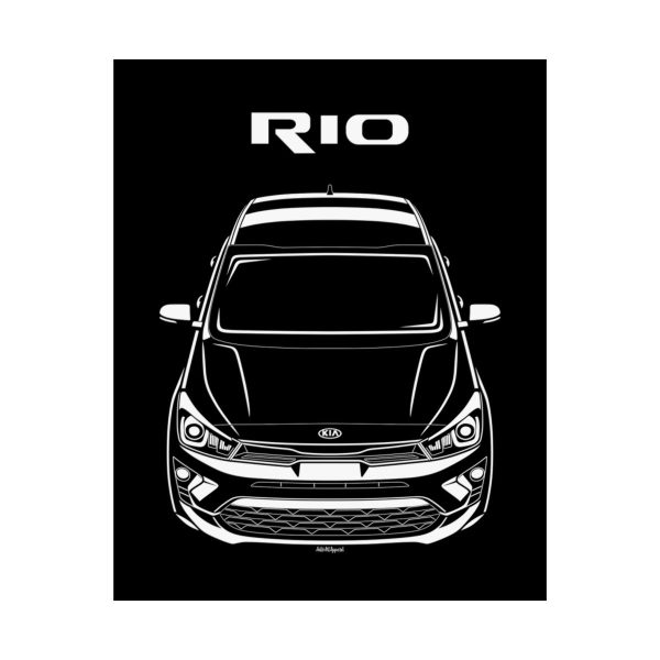 Kia Rio 2021-2023 Poster 16 x 20 inch by Auto Art Apparel