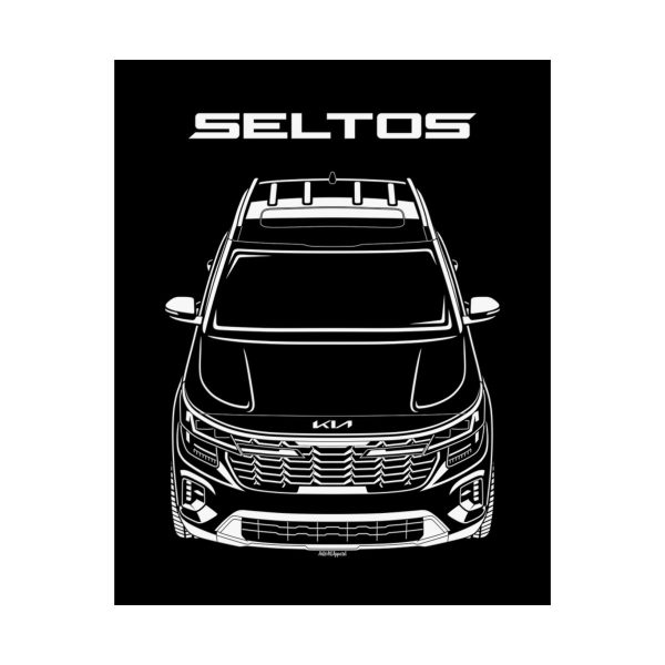 Kia Seltos 2024-2025 Poster 16 x 20 inch by Auto Art Apparel
