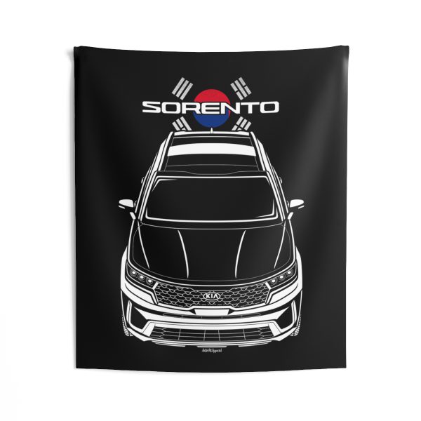 Kia Sorento 2021-2023 Tapestry - Korea Flag Wall Art 50 x 60 inch by Auto Art Apparel