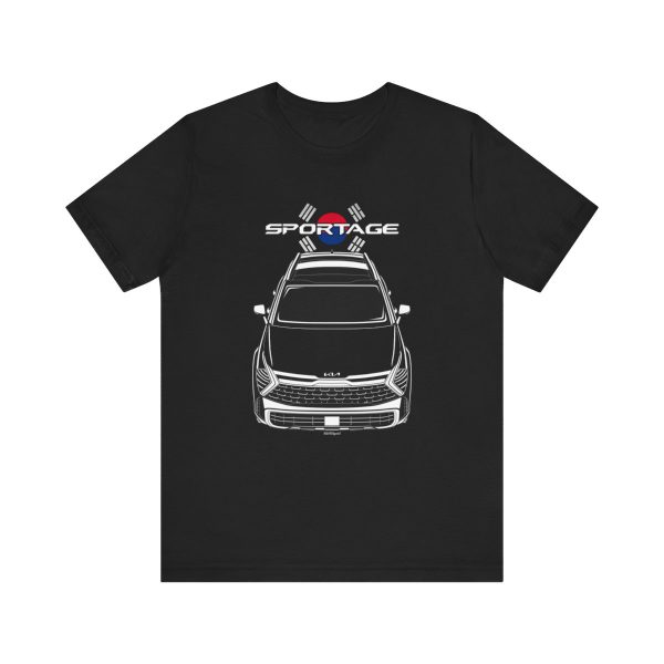 Kia Sportage 2022-2024 T-shirt - Korea Flag Shirt by Auto Art Apparel