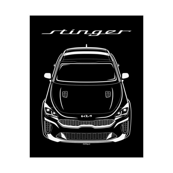 Kia Stinger GT 2021-2023 Poster 16 x 20 inch by Auto Art Apparel
