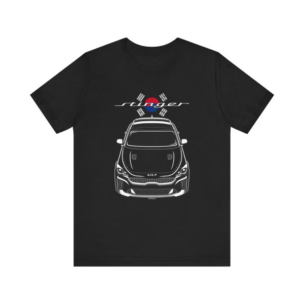 Kia Stinger GT 2021-2023 T-shirt - Korea Flag Shirt by Auto Art Apparel