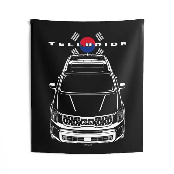 Kia Telluride 2023-2025 Tapestry - Korea Flag Wall Art 50 x 60 inch by Auto Art Apparel