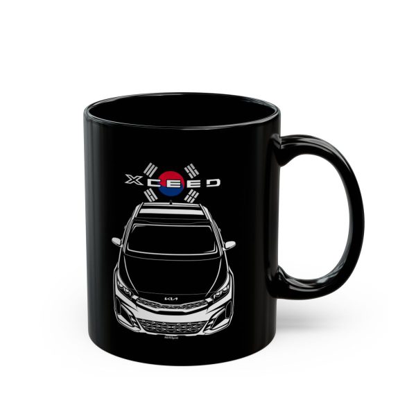 Kia Xceed 2023-2025 Mug - Korea Flag Coffee Mug 11 oz by Auto Art Apparel