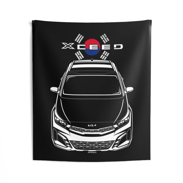 Kia Xceed 2023-2025 Tapestry - Korea Flag Wall Art 50 x 60 inch by Auto Art Apparel