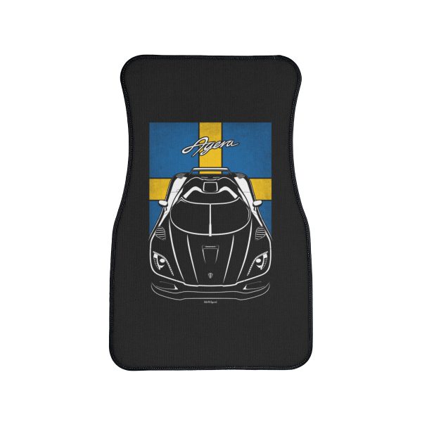 Koenigsegg Agera Car Mat - Sweden Flag Floor Mats Front Carpet Floor Mats by Auto Art Apparel