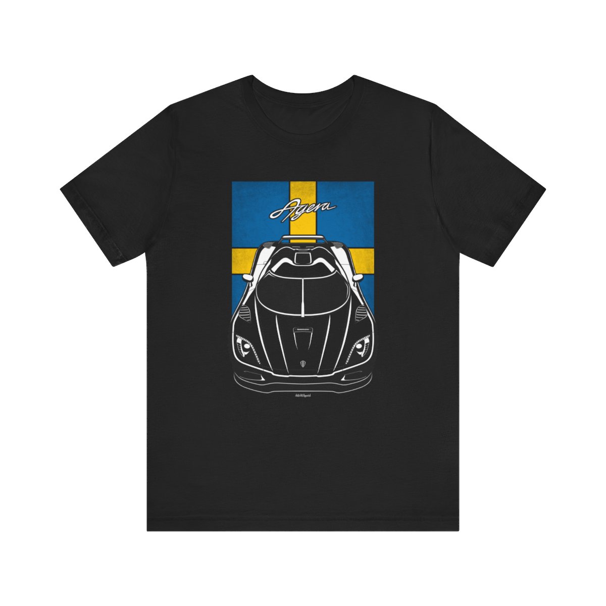Koenigsegg Agera T-shirt - Sweden Flag Shirt by Auto Art Apparel