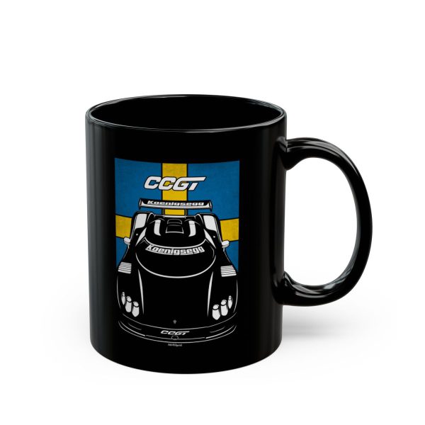 Koenigsegg CCGT Mug - Sweden Flag Coffee Mug 11 oz by Auto Art Apparel