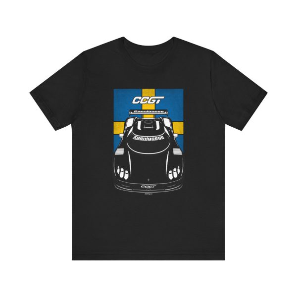 Koenigsegg CCGT T-shirt - Sweden Flag Shirt by Auto Art Apparel