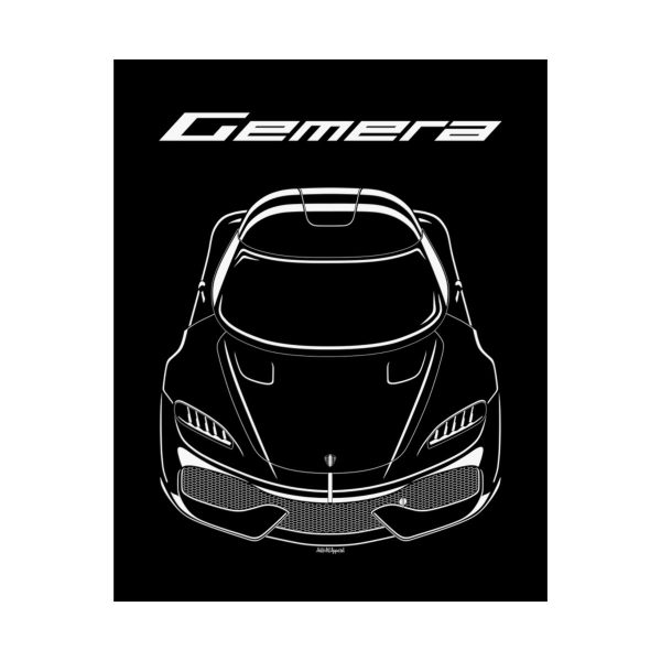Koenigsegg Gemera Poster 16 x 20 inch by Auto Art Apparel