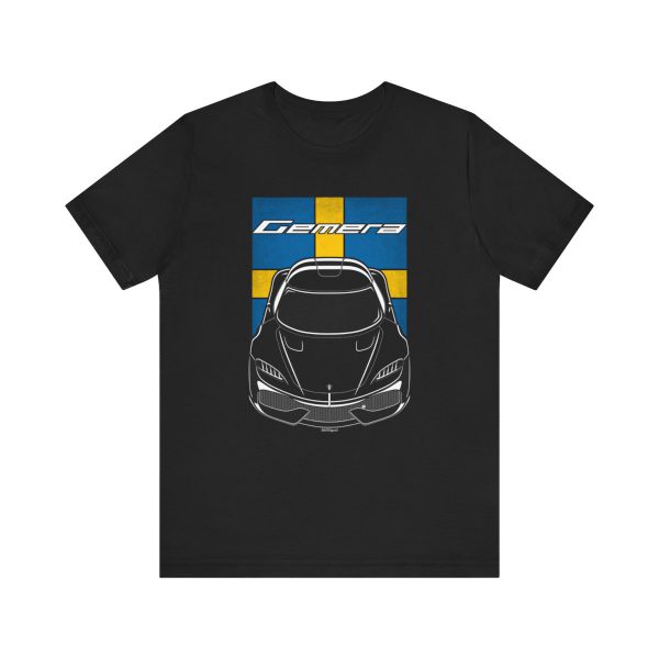 Koenigsegg Gemera T-shirt - Sweden Flag Shirt by Auto Art Apparel